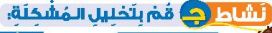 نشاط ج قم بتحليل المشكلة